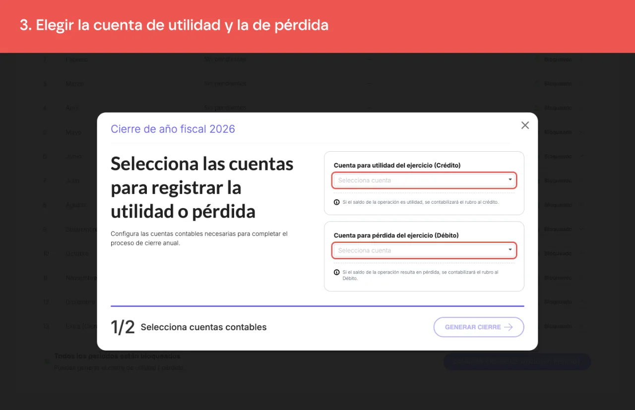 Las dos cuentas del cierre: la de utilidad al crédito y la de pérdida al débito