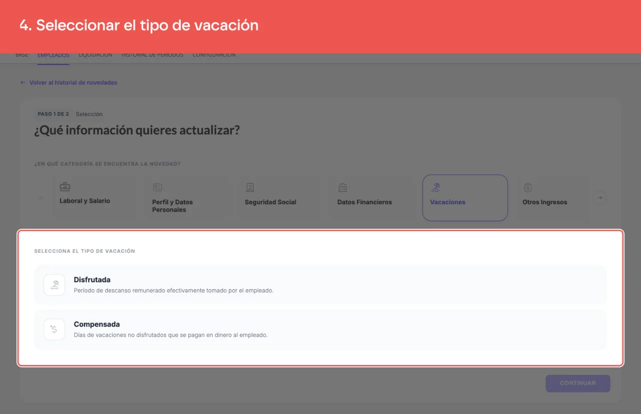 Los dos tipos de vacación, Disfrutada y Compensada, con lo que significa cada uno